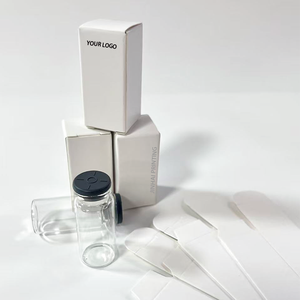 Custom Recycled Packaging Coating Glossy Lamination Cosmetic Paper Box 2ml 3ml 10ml Vial Glass Boxes with <strong>Plastic</strong> <strong>Tray</strong> - Product Image 4