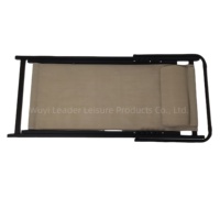 Mobilier d'extérieur Leader Patio Portable Lit pliant avec ombre Beach Sun Chaise longue Chaise à cinq niveaux de réglage