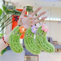 Creatieve Bittere Meloen Superzacht Pluche Speelgoed Hangertje Veelzijdige Groente Fruit Decoratie Grappige Uitdrukking Voedsel Grabber Pop Model