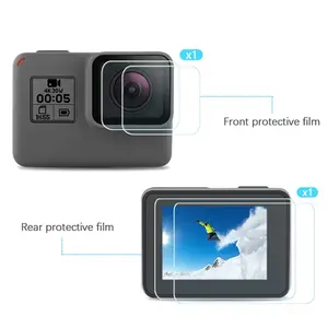Ensemble de protection d'écran de Film de protection de haute qualité pour <span class=keywords><strong>GoPro</strong></span> <span class=keywords><strong>Hero</strong></span> 5 Films en verre trempé noir pour <span class=keywords><strong>GoPro</strong></span> <span class=keywords><strong>Hero</strong></span> 5 6 <span class=keywords><strong>7</strong></span> - Product Image 2