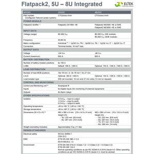 Système d'alimentation CC intégré en rack <span class=keywords><strong>Eltek</strong></span> <span class=keywords><strong>48V</strong></span> 24V 150A à 600A 5U à 8U Flatpack2 (CTO2xxxx.nnnn CTOxxxxx.nnnn) 1 - Product Image 5