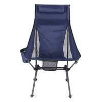 Chaise de camping pliable en alliage d'aluminium - Meuble d'extérieur ultraléger, portable et imperméable pour le camping, la plage, la pêche et les pique-niques