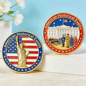 Moneda Conmemorativa Personalizada del Fabricante, Chapada en Antiguo, con Logotipo en Relieve 3D, Patrón Personalizado - Product Image 1