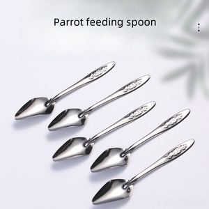 Cuillère d'alimentation automatique réglable en acier inoxydable pour oiseaux bébés, nourrisseur pour perroquets, pour oiseaux élevés à la main, étoile, myna - Product Image 6