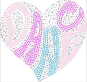 Logo Dance Company Modèles de strass Transfert Hotfix Motif Designs pour T-shirt - Product Image 3