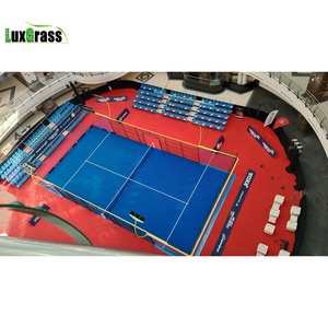 LUX <span class=keywords><strong>Padel</strong></span> Venta al por mayor Montado Gran oferta Deportes Panorámica completa sin esquina Pista de Pá<span class=keywords><strong>del</strong></span> con césped artificial - Product Image 6