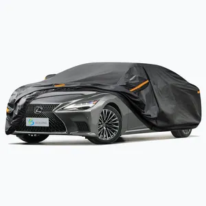 Hatchback PE cubierta de coche universal impermeable anti-uv cubiertas de coche con elástico