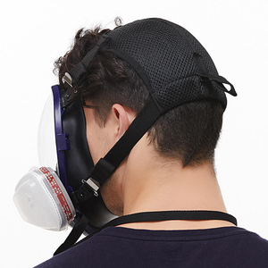 Masque respiratoire facial complet réutilisable avec anneaux intelligents pour une protection maximale contre la poussière et les gaz chimiques de soudage - Product Image 4