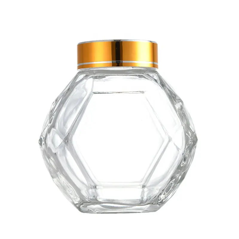 大容量透明ガラス瓶家庭用密閉収納ボトルピクルスと蜂蜜包装ボトル
