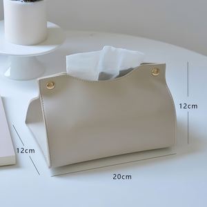 Personalized Leather Tissue <b>Box</b> Cover, Custom Napkin Tissue Storage Case, Paper <b>Towel</b> Holder for Car, Office, Hotel, Restaurant - Product Image 6