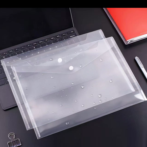 Bolsa de Plástico Transparente para Documentos, Tamaño A4, con Cierre de Botón, Fabricada en China - Product Image 3