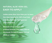 OEM Gel d'aloe vera biologique pur 100% Hydratant pour le visage Crème apaisante et éclaircissante Gel d'Aloe Vera Gel pour le visage de marque privée