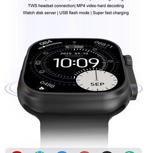 Reloj Inteligente DF EDS DT ULTRA4 2026 con Llamadas Bluetooth, Inalámbrico, IP68, 4GB, 280mAh, Diseñado para Hombres y Mujeres - Product Image 2