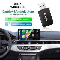 2024 dernier jeu de puces de classe de voiture 2 en 1 filaire vers adaptateur USB Carplay Dongle sans fil pour Carplay et Android Auto