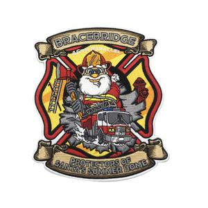 Écusson personnalisé sublimé pour pompiers, à coller au fer, auto-adhésif, avec boucle et crochet, pour le service d'incendie. Uniforme - Product Image 6