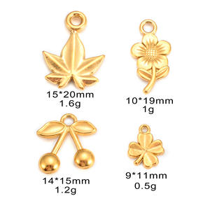 Garrywell Vintage baja tahan karat 18K emas PVD salib kerang bintang laut liontin jimat kalung untuk perhiasan DIY membuat jumlah besar - Product Image 6