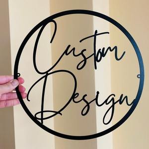 Letreros de metal de decoración de hierro personalizados para señalización de patio personalizados de una pieza - Product Image 6