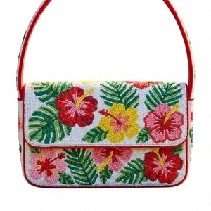 Bolso de Hombro de Lona Bordado con Patrón de Insectos de Dibujos Animados, Bolso de Mano Personalizado con Forma a Medida para Mujer, Actividades Promocionales - Product Image 3