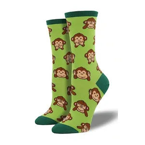 Uron Customizable cute animal pattern socks monkey anti slip stockings animated socks wholesale