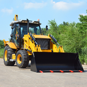 Miễn phí vận chuyển 4x4 backhoe Trái Đất di chuyển máy móc DIESEL phía trước loader và backhoe Máy kéo mini towable kết thúc trước bánh xe tải - Product Image 3