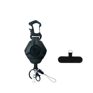 2.5cm round groove with magnet, retractable heavy-duty carabiner, suitable for camping, fishing, and carrying a backpack <b>clip</b>, - Product Image 5