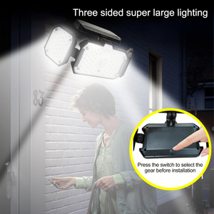 Lámpara Solar de Pared IP65 con Sensor de Movimiento para Exteriores, Lámpara de Seguridad para Jardín, 3 Modos, Lámpara Solar para Cercas - Product Image 5