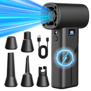Electric Mini Jet Turbo Fan Violent Shark Handheld Portable Compressed Air <b>Duster</b> for Car & Outdoor Use DIY - Product Image 1