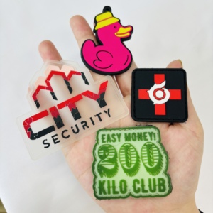 Giyim şapka kot için yeni moda özel kauçuk yamalar PVC yumuşak kauçuk yama etiket - Product Image 3