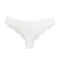 Culottes string sexy en dentelle unie transparente pour femmes, taille mi-haute, respirantes, séchage rapide, lingerie douce, vente en gros OEM ODM