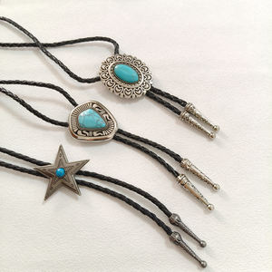 Bijoux de mode véritable pierre Turquoise pendentif colliers 45mm Cowboy Style <span class=keywords><strong>Bolo</strong></span> <span class=keywords><strong>cravate</strong></span> pour cadeau - Product Image 1