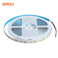 Bande lumineuse LED en aluminium EREU 2835 8 mm, 10 m, DC24V, 120 LED/m, effet de poursuite, découpable, contrôle tactile, IP24, garantie 3 ans
