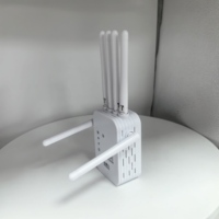 Répéteur Wi-Fi et amplificateur de signal haute qualité 300 Mbps à 4 antennes avec couverture de 300-500 m² pour extension de réseau domestique