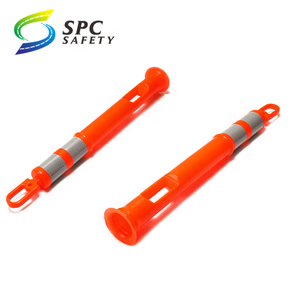 Marcador de guía de estacionamiento de Seguridad de Carretera, plástico PE, reflectante, poste delineador de tráfico, channelize, con base de goma pesada - Product Image 4