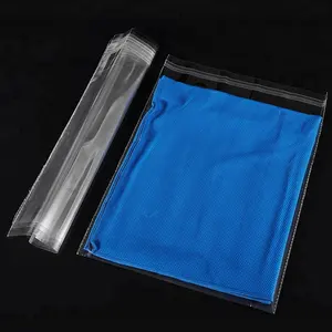 批发透明OPP自粘袋t恤包装/透明塑料可再密封玻璃纸大提琴袋