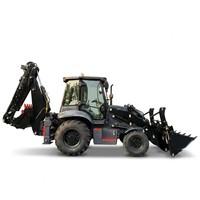 Chargeuse-pelleteuse 4x4 compacte ORPHEST 3CX de Chine avec moteur diesel Yuchai et godet frontal