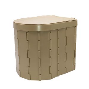 Nouveau <span class=keywords><strong>sable</strong></span> couleur extérieur Camp pliable chariot de <span class=keywords><strong>Golf</strong></span> Portable toilette Camping boîte RV <span class=keywords><strong>d</strong></span>'urgence <span class=keywords><strong>Mini</strong></span> toilettes - Product Image 3