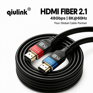 Qiulink 8K สาย HDMI 2.1ไฟเบอร์ออปติก AOC, 48Gbps 8K 60Hz 4K 120Hz, Dynamic HDR earc เข้ากันได้กับ PS5 Xbox RTX <span class=keywords><strong>3090</strong></span> 4090 TV - Product Image 1