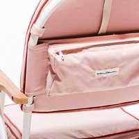 Vente en gros de chaises de plage légères et compactes pour le soleil, chaises de jardin inclinables avec grande poche arrière zippée