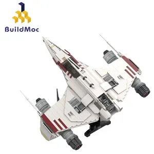 BuildMoc Space Starfighter-UCS Fighter Building Block Set pour E-Wing Battle Aircraft Avion Bricks DIY Toy Children Birthday Gift