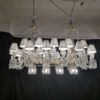 Luminaires suspendus décoratifs pour la décoration intérieure de la maison Lustre en cristal Lampe en cristal
