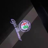 Projecteurs de bienvenue LED pour portières Alfa Romeo Giulia Stelvio, lampes de courtoisie à brancher pour voiture