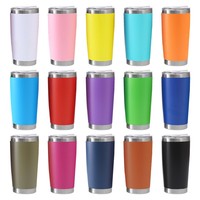 Logo de bouteilles d'eau à isolation thermique en acier inoxydable 20oz brillant personnalisé en vrac promotionnel pour adultes