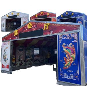 Tente de réception amovible quatre saisons en PVC imperméable, style chinois <span class=keywords><strong>Dragon</strong></span> Rouge Phénix, avec structure en alliage d'aluminium, pour mariages et événements - Product Image 1