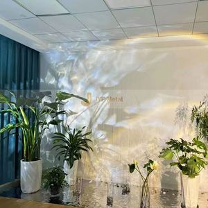 M28 304 Decorative Stainless Steel Plate Gold <b>Mirror</b> Water Wave Stamped Ripple Cutting Welding Wall <b>Panel</b> Ceiling Custom - Product Image 2