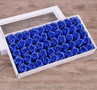 Boîte cadeau de 50 roses de savon réalistes écologiques à trois couches pour petite amie, remise de diplôme, décoration de la maison DIY