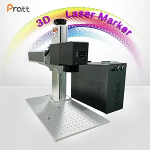 Mesin ukir Laser 3d tabung Laser Co2 Galvo Reci 100w Format besar 3d dinamis fokus Co2 Galvo mesin penanda Laser