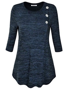 Nueva moda de <span class=keywords><strong>Amazon</strong></span> mujeres el alunizaje de la Oficina de manga dama blusa para negocios - Product Image 2