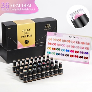 BORN PRETTY PRO Kit <span class=keywords><strong>de</strong></span> Esmalte <span class=keywords><strong>de</strong></span> <span class=keywords><strong>Uñas</strong></span> <span class=keywords><strong>de</strong></span> Gel UV <span class=keywords><strong>de</strong></span> 36 Colores Neón Cristal Transparente <span class=keywords><strong>Verano</strong></span>, Barniz Translúcido Efecto Jalea Glaseada, Suministros para <span class=keywords><strong>Uñas</strong></span> - Product Image 1