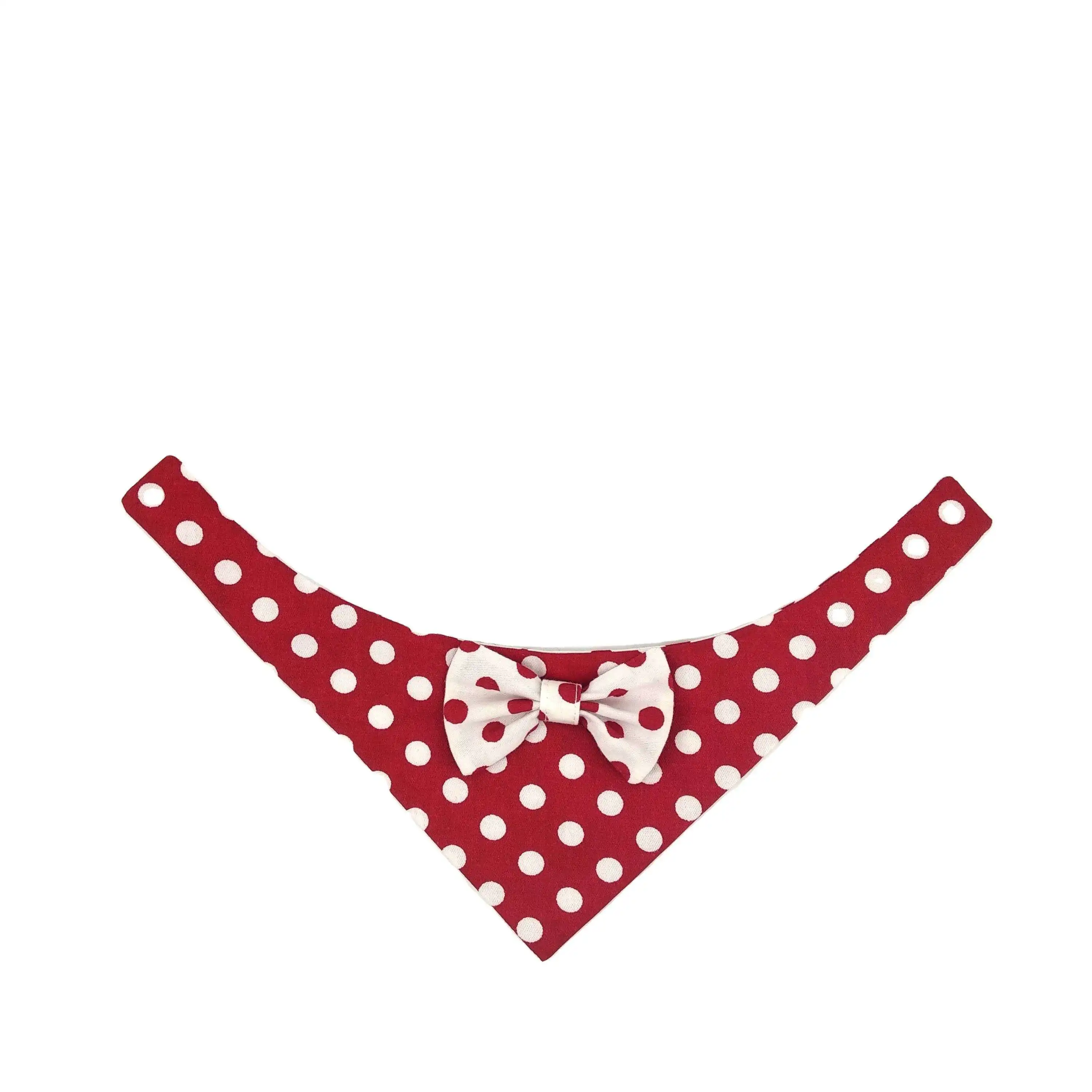 Dogs Accessories and Clothing Summer Cotton Triangle Spot Pet Scarf Custom Dog Bandanas with Logo