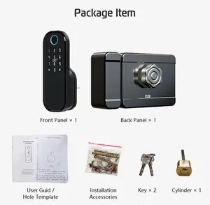 Khóa kỹ thuật số cho an toàn thông minh tuya ttlock Wifi App cổng khóa điều khiển từ xa ngoài trời vân tay mật khẩu Thẻ key khóa